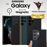 เคส FenixShield Ultra Slim Aramid Carbon Fiber with MagSafe for Samsung Galaxy S24 / S23 / S22 / Plus / Ultra