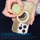 FenixShield Eleganz Snap GOLD GLITTER Magnetic Grip Holder Stand