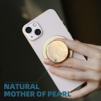 FenixShield Eleganz Snap GOLD SEASHELL Magnetic Grip Holder Stand