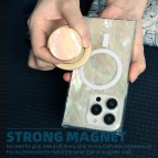 FenixShield Eleganz Snap GOLD SEASHELL Magnetic Grip Holder Stand