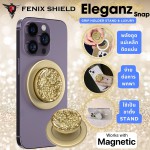 FenixShield Eleganz Snap GOLD SPARKING Magnetic Grip Holder Stand