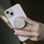 FenixShield Eleganz Snap SILVER SPARKING Magnetic Grip Holder Stand