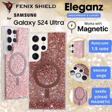 เคส FenixShield Eleganz RUBY SPARKLE MagSafe สำหรับ Samsung Galaxy S24 Ultra