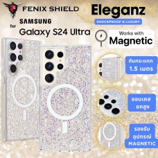 เคส FenixShield Eleganz SAPPHIRE SPARKLE MagSafe สำหรับ Samsung Galaxy S24 Ultra