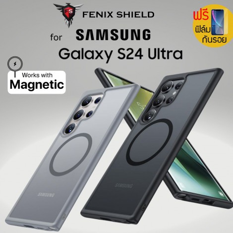 (แถมฟิล์ม) เคส กันกระแทก FenixShield Revolution Magnetic สำหรับ Samsung Galaxy S24 Ultra