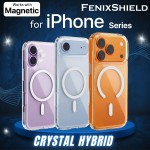 เคส FenixShield Crystal Hybrid สำหรับ iPhone Air / 17 /16e / 16 / 15 / 14 / 13 / 12 / Plus / Pro / Max / mini