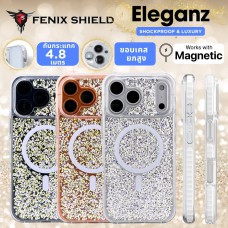 เคส FenixShield Eleganz SAPPHIRE SPARKLE สำหรับ iPhone Air / 17 / 16 / 15 / 14 / 13 / Plus / Pro / Max