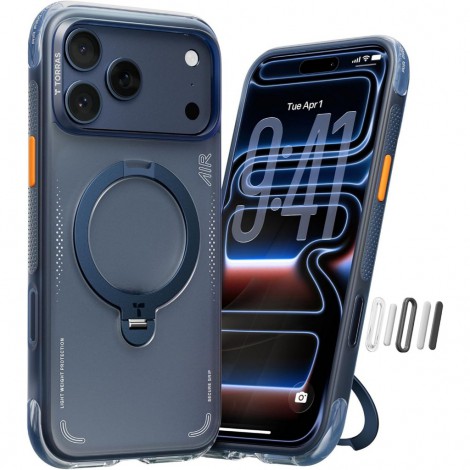 (แถมฟิล์ม) เคส TORRAS OSTAND Q3 SPIN / SPIN AIR สำหรับ iPhone 17 / 16 / Air / Plus / Pro / Pro Max