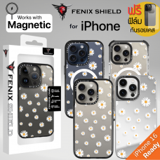 (แถมฟิล์มเคส) เคส FenixShield EXTREME Series [ WHITE DAISY ] สำหรับ iPhone 16 / 15 / 14 / Pro / Pro Max