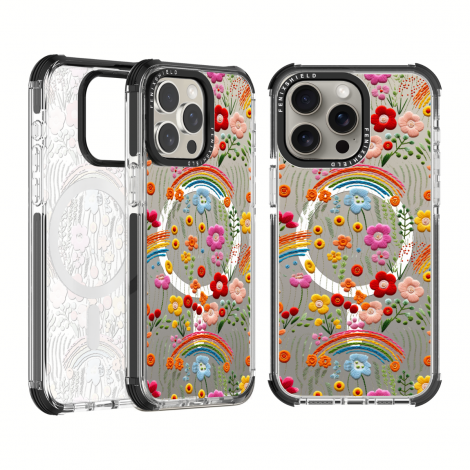 (แถมฟิล์มเคส) เคส FenixShield EXTREME Series [ COTTON FLOWER ] สำหรับ iPhone 16 / 15 / 14 / Pro / Pro Max