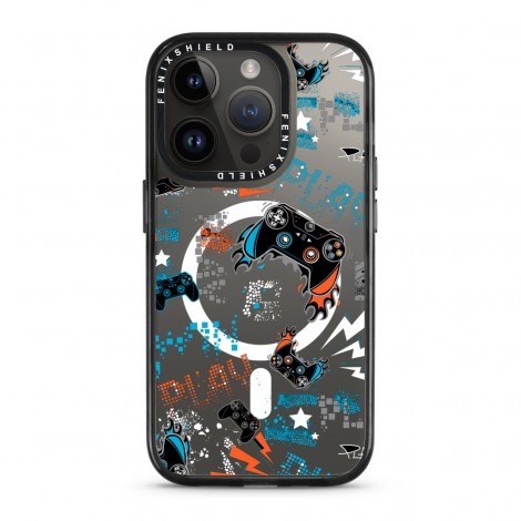 (แถมฟิล์มเคส) เคส FenixShield Tough EXTREME PRO | Mirror [ CRAZY GAMER ] สำหรับ iPhone 15 Pro Max / 15 Pro / 14 Pro Max