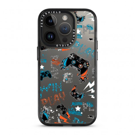 (แถมฟิล์มเคส) เคส FenixShield Tough EXTREME PRO | Mirror [ CRAZY GAMER ] สำหรับ iPhone 15 Pro Max / 15 Pro / 14 Pro Max