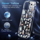 (แถมฟิล์ม) เคส FenixShield Crystal Hybrid [ BABYCAT ] สำหรับ iPhone 16e / 16 / 15 / 14 / 13 / 12 / Plus / Pro Max / mini