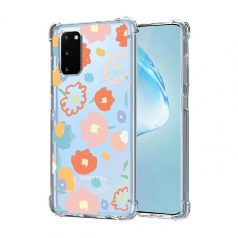 เคส Anti-Shock Case FLORAL สำหรับ Galaxy S22 / S21 / Note20 / Note10 / Note9 / S20 / FE / S10 / S10e / Plus / Ultra / Lite