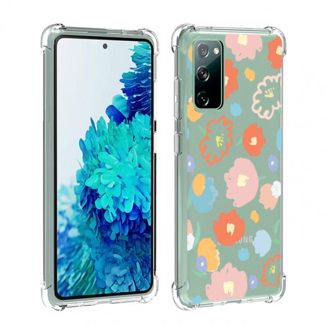 เคส Anti-Shock Case FLORAL สำหรับ Galaxy S22 / S21 / Note20 / Note10 / Note9 / S20 / FE / S10 / S10e / Plus / Ultra / Lite
