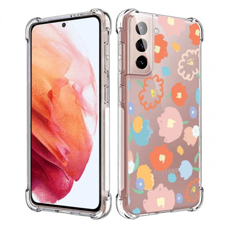 เคส Anti-Shock Case FLORAL สำหรับ Galaxy S22 / S21 / Note20 / Note10 / Note9 / S20 / FE / S10 / S10e / Plus / Ultra / Lite