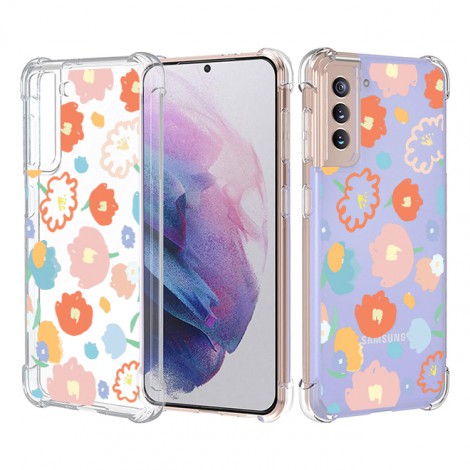 เคส Anti-Shock Case FLORAL สำหรับ Galaxy S22 / S21 / Note20 / Note10 / Note9 / S20 / FE / S10 / S10e / Plus / Ultra / Lite
