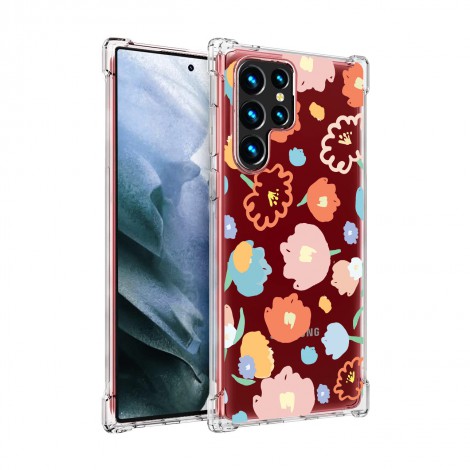 เคส Anti-Shock Case FLORAL สำหรับ Galaxy S22 / S21 / Note20 / Note10 / Note9 / S20 / FE / S10 / S10e / Plus / Ultra / Lite