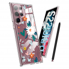 (แถมฟิล์ม) เคส FenixShield Crystal Hybrid [ FLOWER HEART ] สำหรับ Samsung Galaxy S25 / S24 / S23 / S22 / Plus / Ultra / FE