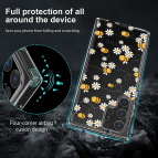 (แถมฟิล์ม) เคส FenixShield Crystal Hybrid [ FLOWER BEE ] สำหรับ Samsung Galaxy S25 / S24 / S23 / S22 / Plus / Ultra / FE
