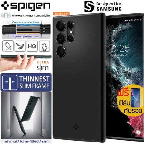 (แถมฟิล์ม) เคส SPIGEN Thin Fit สำหรับ Samsung Galaxy S23 Ultra / S22 Ultra 