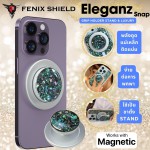 FenixShield Eleganz Snap EMERAL SILVER Magnetic Grip Holder Stand