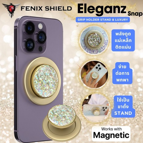 FenixShield Eleganz Snap STARLIGHT GOLD Magnetic Grip Holder Stand FenixShield Eleganz Snap STARLIGHT GOLD Magnetic Grip Holder Stand