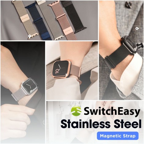 สายนาฬิกา Switcheasy Mesh Stainless Steel สำหรับ Apple Watch 10 / 9 / Ultra / 8 / 7 / 6 / 5 / 4 / 3 / 2 / 1 สายนาฬิกา Switcheasy Mesh Stainless Steel สำหรับ Apple Watch 10 / 9 / Ultra / 8 / 7 / 6 / 5 / 4 / 3 / 2 / 1