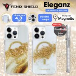 เคส FenixShield Eleganz TROY MARBLE MagSafe สำหรับ iPhone 15 / 14 / 13 / Plus / Pro / Pro Max 