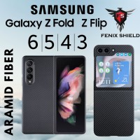 เคส FenixShield Aramid Carbon Fiber สำหรับ Galaxy Z Fold6 / Flip6 / Fold5 / Flip5 / Fold4 / Flip4 / Fold3 / Flip3
