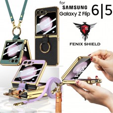 เคส พร้อมฟิล์มกระจก FenixShield Full Protection Series [ FNS012 ] สำหรับ Samsung Galaxy Z Flip6 / Flip5