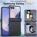  เคส พร้อมฟิล์มกระจก FenixShield Diamond Stand สำหรับ Samsung Galaxy Z Flip8 / Flip7