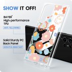 (แถมฟิล์ม) เคส FenixShield Crystal Hybrid [ FLORAL ] สำหรับ Samsung Galaxy S25 / S24 / S23 / S22 / Plus / Ultra / FE