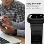 (ของแท้) เคส พร้อมสาย SPIGEN Rugged Armor PRO สำหรับ Apple Watch Series 7 / SE / 6 / 5 / 4  (45/44 mm)