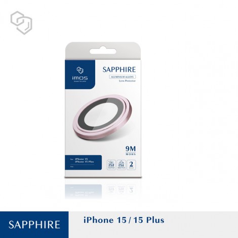 กระจกกันรอย เลนส์กล้อง IMOS Sapphire Lens Protector สำหรับ iPhone 17 / Air / 16e / 16 / 15 / 14 / Plus