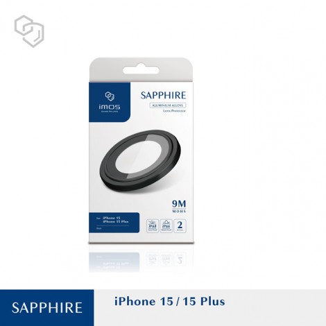 กระจกกันรอย เลนส์กล้อง IMOS Sapphire Lens Protector สำหรับ iPhone 17 / Air / 16e / 16 / 15 / 14 / Plus