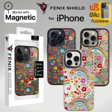 (แถมฟิล์มเคส) เคส FenixShield Tough EXTREME PRO | Mirror [ COTTON FLOWER ] สำหรับ iPhone 15 Pro Max / 15 Pro / 14 Pro Max
