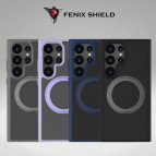 (วงแหวนหมุนได้+แถมฟิล์ม) เคส FenixShield 360 Rotatable Magnetic Stand สำหรับ Samsung Galaxy S25 / S24 / Plus / Ultra