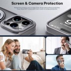 (วงแหวนหมุนได้+แถมฟิล์ม) เคส FenixShield 360 Rotatable Stand สำหรับ iPhone 18 / 17 / 16 / 15 / Plus / Pro / Max 