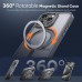 (วงแหวนหมุนได้+แถมฟิล์ม) เคส FenixShield 360 Rotatable Magnetic Stand สำหรับ iPhone 15 Pro / 15 Pro Max