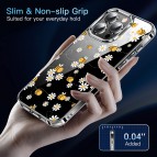 (แถมฟิล์ม) เคส FenixShield Crystal Hybrid [ FLOWER BEE ] สำหรับ iPhone 16e / 16 / 15 / 14 / 13 / 12 / Plus / Pro Max / mini