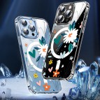 (แถมฟิล์ม) เคส FenixShield Crystal Hybrid [ FLOWER HEART ] สำหรับ iPhone 16e / 16 / 15 / 14 / 13 / 12 / Plus / Pro Max / mini