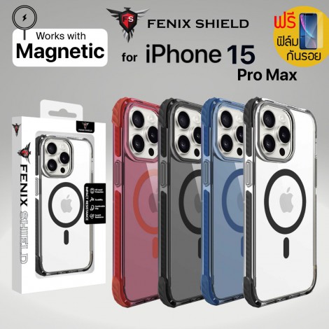 (แถมฟิล์ม) เคส FenixShield Color Bumper Shockproof สำหรับ iPhone 15 Pro Max