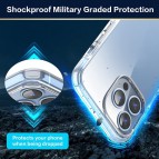 (แถมฟิล์ม) เคส FenixShield Crystal Hybrid [ CAT IN SPACE ] สำหรับ iPhone 16e / 16 / 15 / 14 / 13 / 12 / Plus / Pro Max / mini