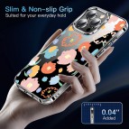 (แถมฟิล์ม) เคส FenixShield Crystal Hybrid [ FLORAL ] สำหรับ iPhone 16e / 16 / 15 / 14 / 13 / 12 / Plus / Pro Max / mini