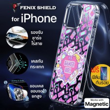 (แถมฟิล์ม) เคส FenixShield Crystal Hybrid [ GAMER GIRL ] with MagSafe สำหรับ iPhone 15 / 14 / 13 / 12 / Plus / Pro / Pro Max / mini