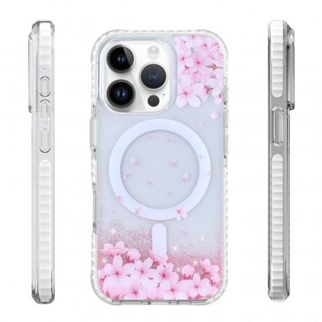 เคส FenixShield Eleganz PINK BLOSSOM สำหรับ iPhone Air / 17 / 16 / 15 / 14 / 13 / Plus / Pro / Max