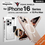 (มีปุ่มCamera) เคส FenixShield Crystal Hybrid III (Mark3) สำหรับ iPhone 16 / Pro / Plus / Pro Max / 15 Pro Max