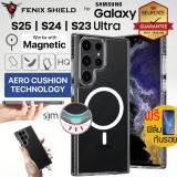 (แถมฟิล์ม) เคส FenixShield Tough Pro Clear สำหรับ Samsung Galaxy S25 Ultra / S24 Ultra / S23 Ultra