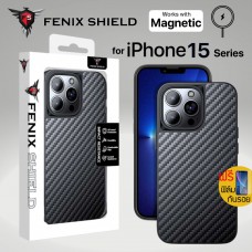 (แถมฟิล์ม) เคสเคฟล่า FenixShield ALUGUARD Aramid Carbon Fiber Bumper สำหรับ iPhone 15 Pro Max / 15 Pro / 15 Plus / 15